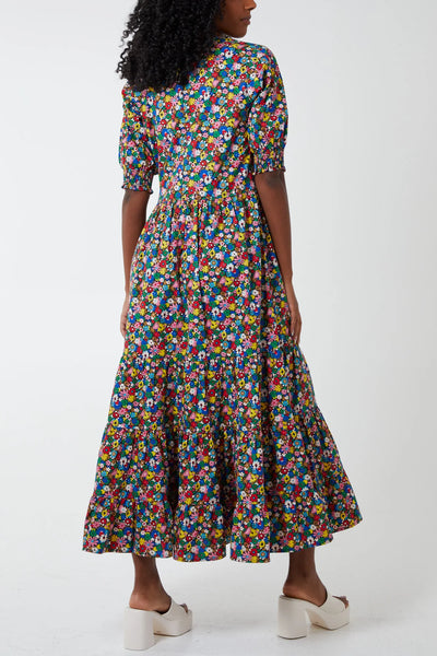 Emma Multi Floral Maxi Dress