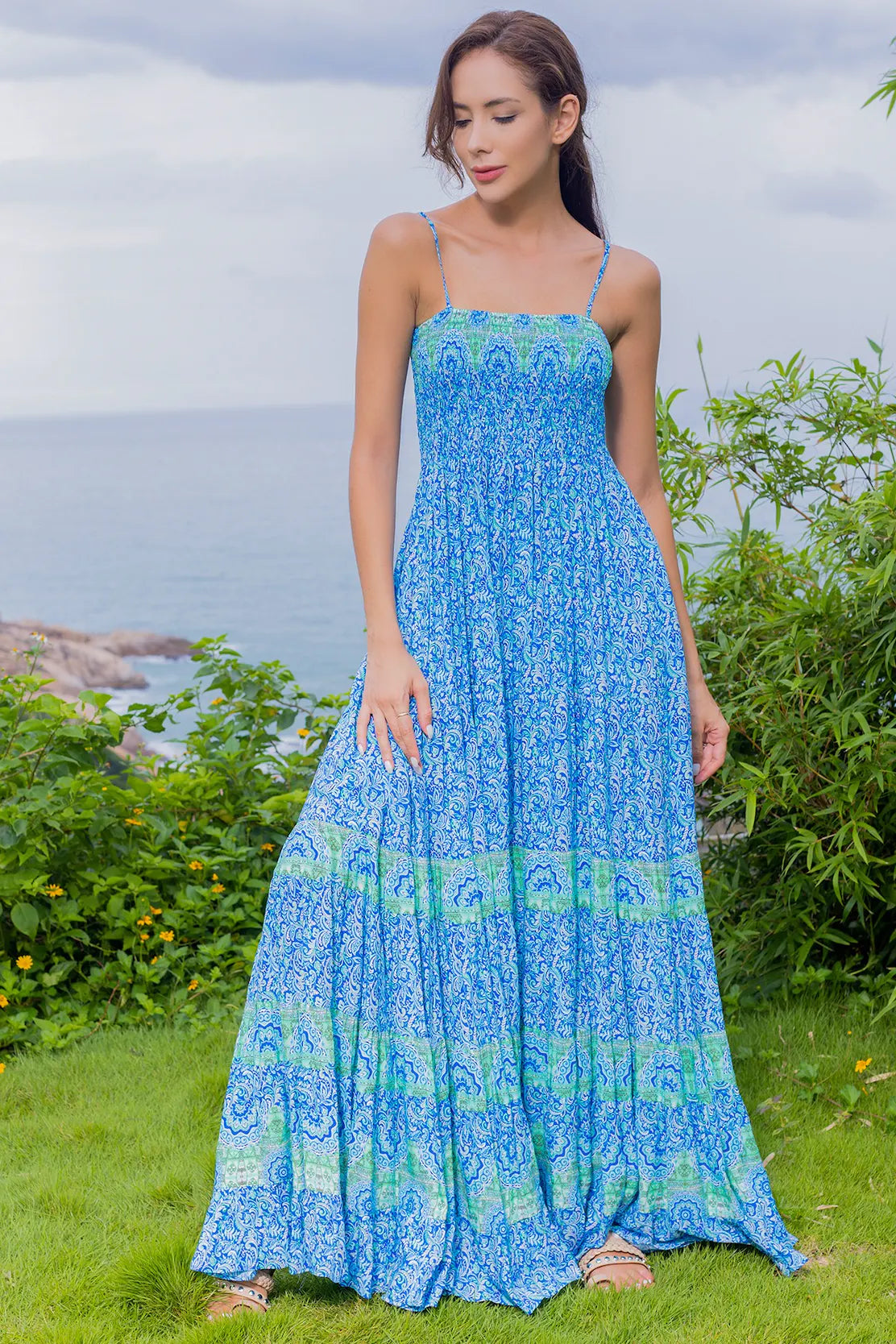 Willow dress - Blue/Green