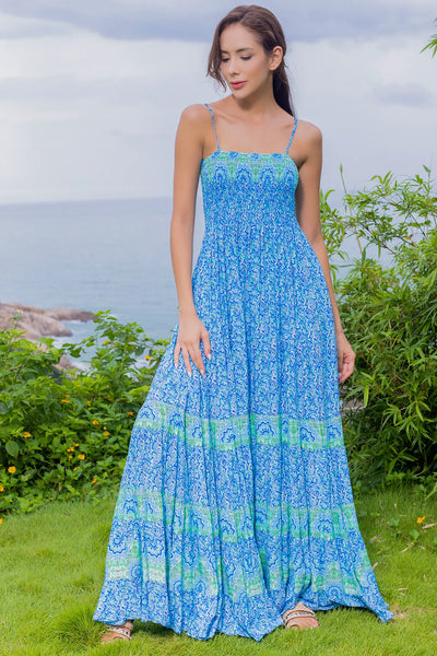 Willow dress - Blue/Green
