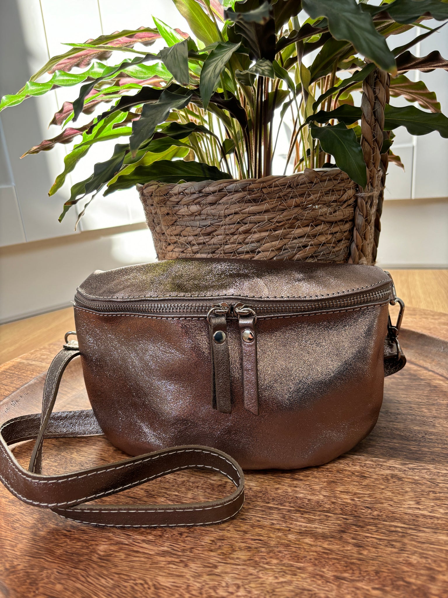 Mila crossbody bag - Bronze