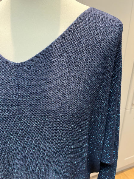 Lina Sparkle knit - Navy
