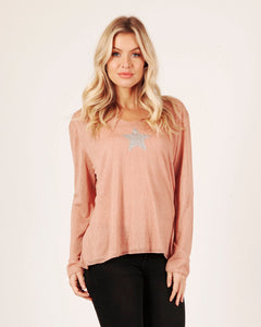 Vadel double layer Star top - Blush
