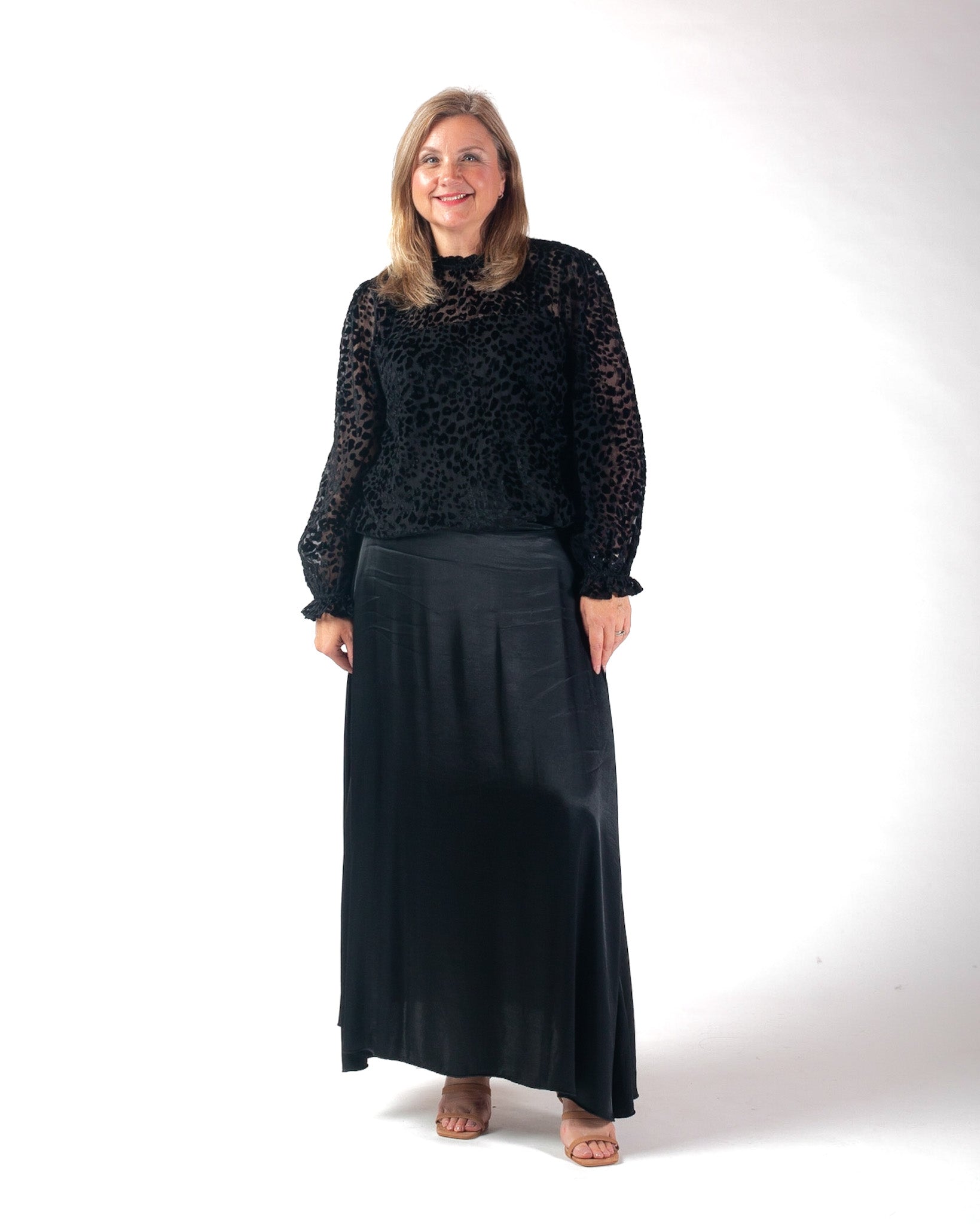 Wisteria maxi skirt - Black