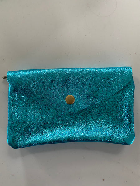 Emily purse - Metallic Blue