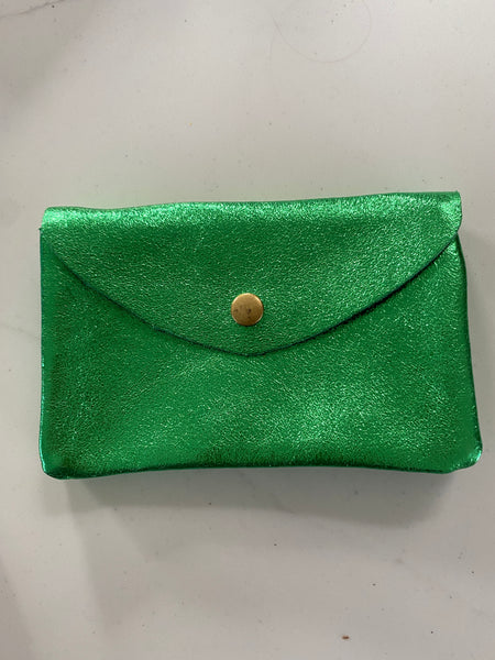Emily purse - Metallic Green