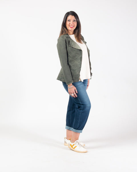 Biker Jacket - Olive