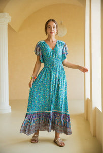Bella Dress - Turquoise