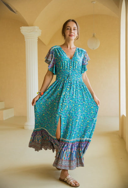 Bella Dress - Turquoise