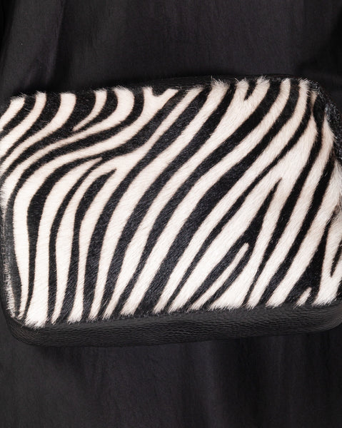 Indie Bag - Zebra White/ black