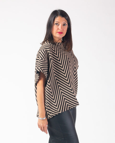 Zante knit - Camel/Black
