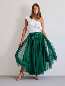 Tabitha Tulle Skirt - Emerald Green