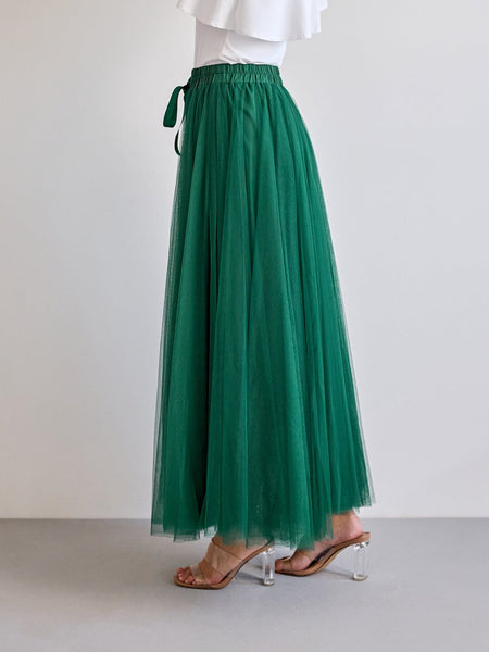 Tabitha Tulle Skirt - Emerald Green