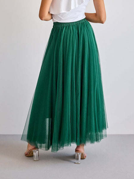 Tabitha Tulle Skirt - Emerald Green