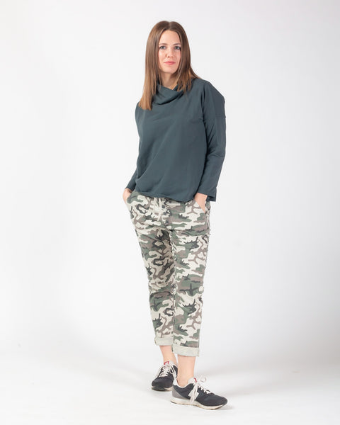 Georgina - Khaki camo trousers