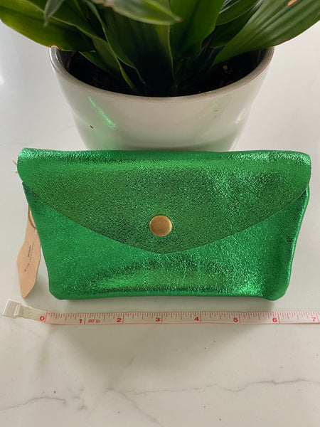Emily purse - Metallic Green