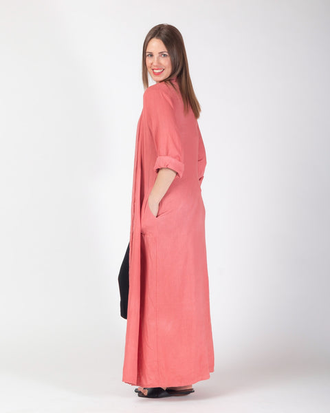 Kenna Linen  Kimono - Salmon