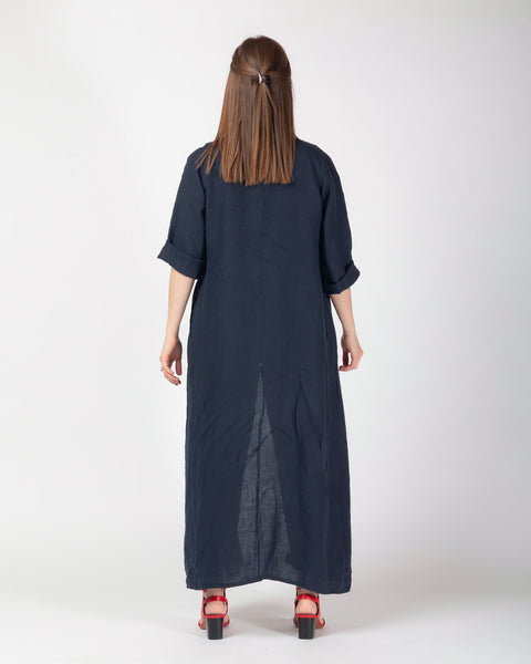 Kenna Linen Kimono - Navy