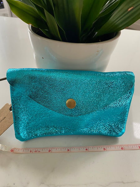 Emily purse - Metallic Blue