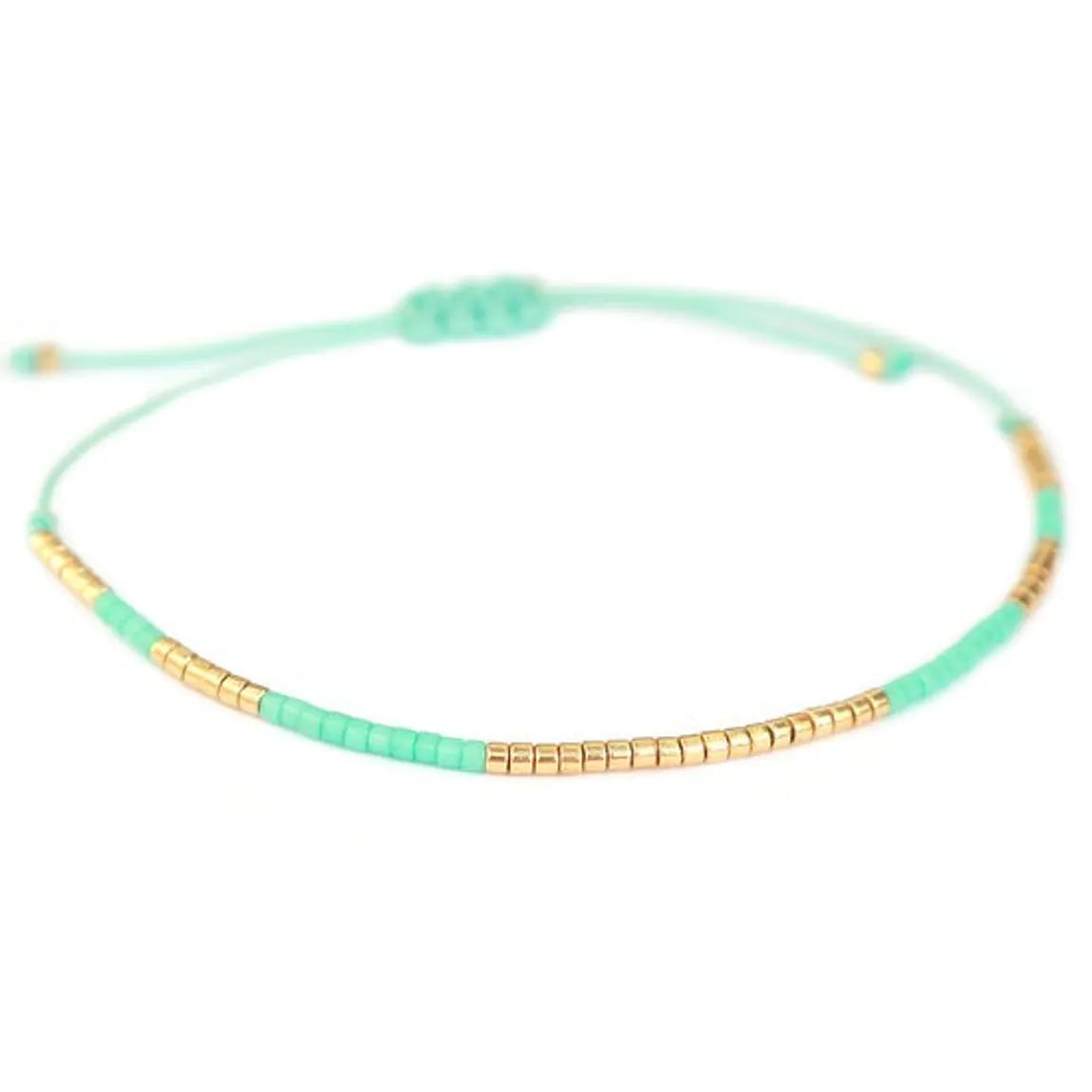 Ibiza Dainty Bracelet - Turquoise and Gold