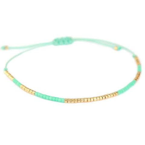 Ibiza Dainty Bracelet - Turquoise and Gold