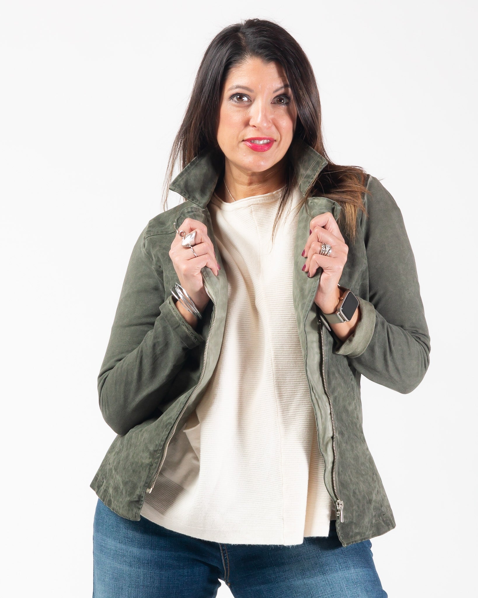 Biker Jacket - Olive