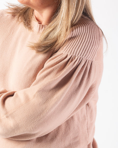 Naya - Puff Sleeve Knit - Blush