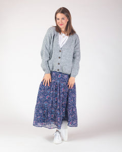 Renatta maxi Skirt - Blue/Pink