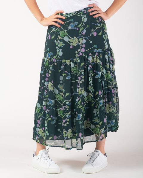 Renatta maxi Skirt - Forrest green