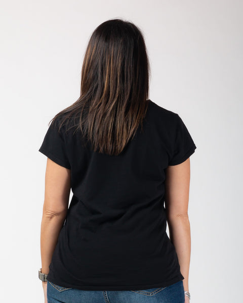 Megan round neck Tee - Black