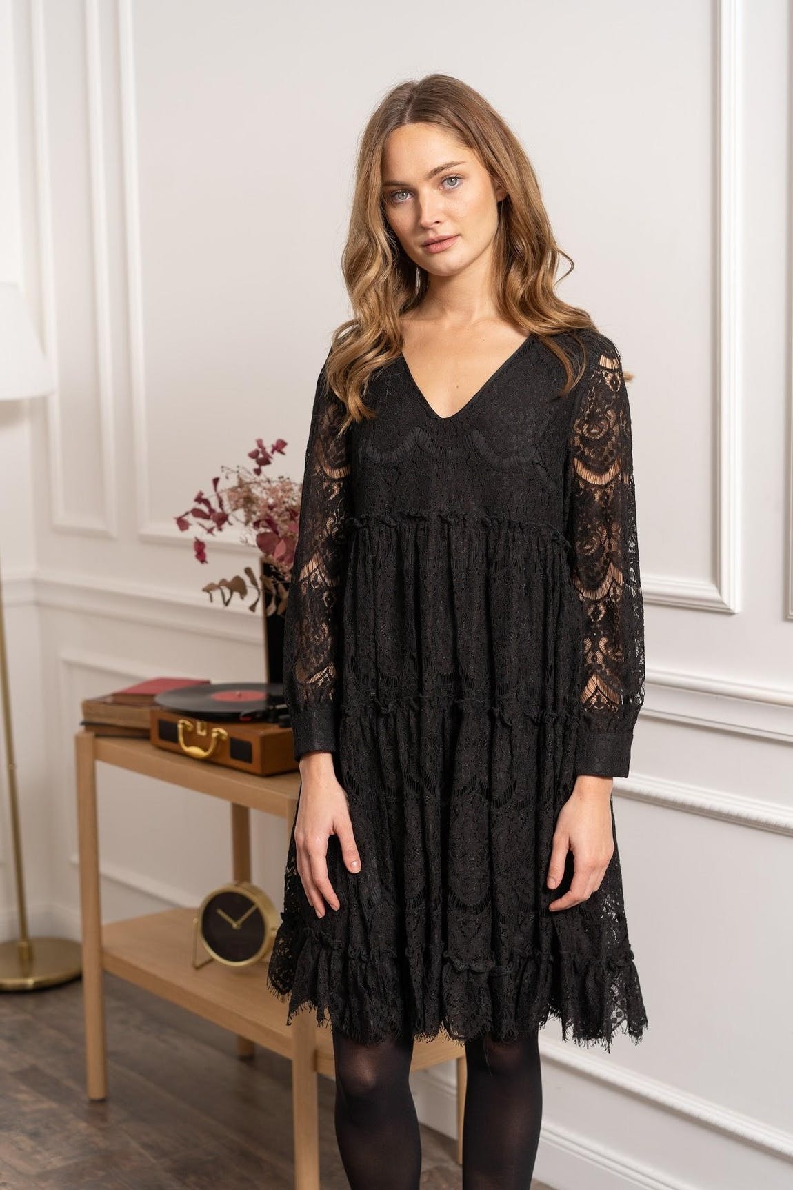 Grace Lace Dress - Black