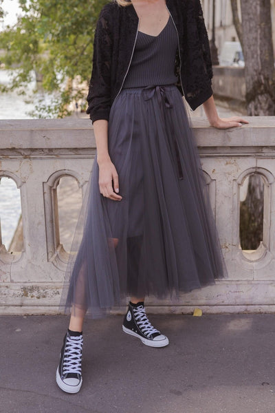 Tabitha Tulle Skirt - Grey