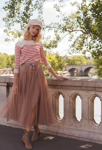 Tabitha Tulle Skirt - Taupe