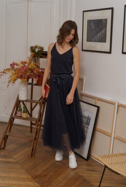 Tabitha Tulle Skirt - Midnight Blue