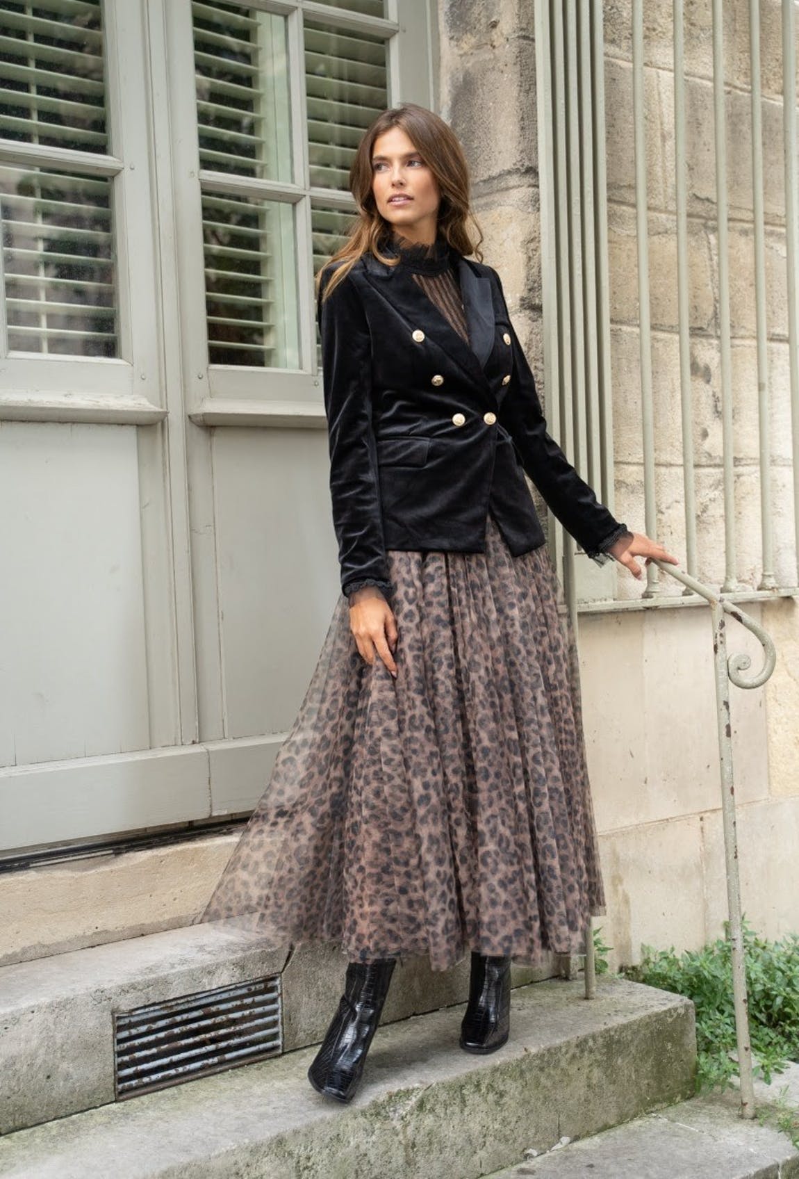 Tabitha Tulle Skirt - Leopard