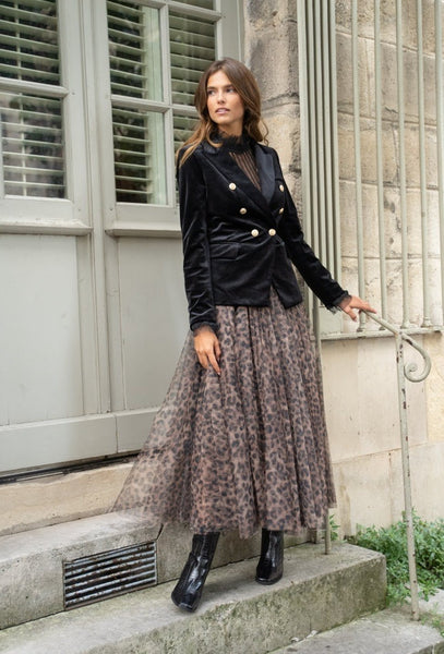 Tabitha Tulle Skirt - Leopard
