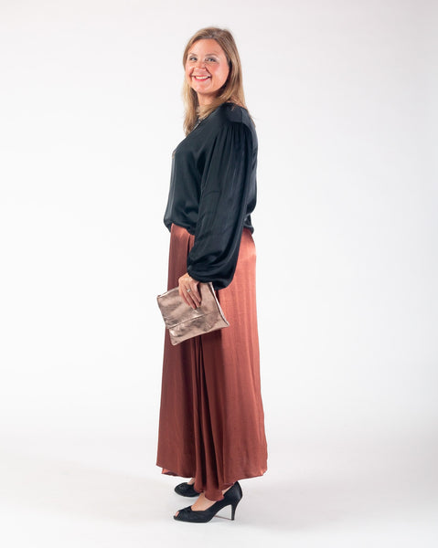 Wisteria maxi skirt -  Rust