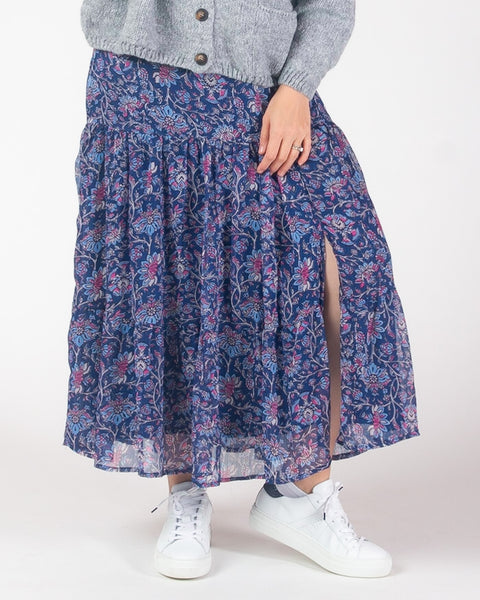 Renatta maxi Skirt - Blue/Pink