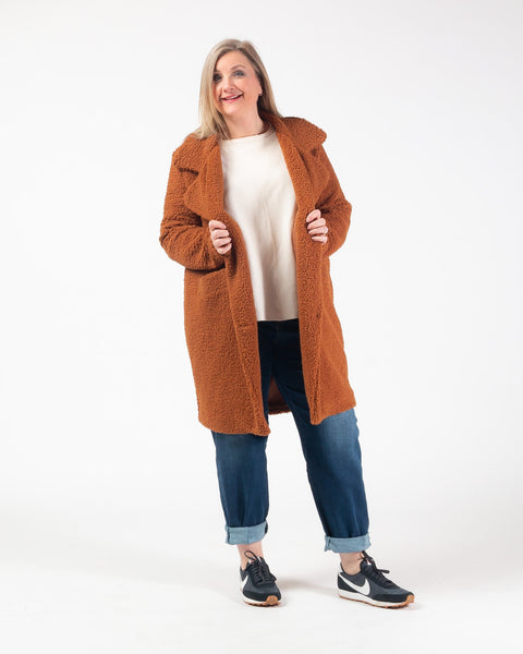 Teddy coat - Rust
