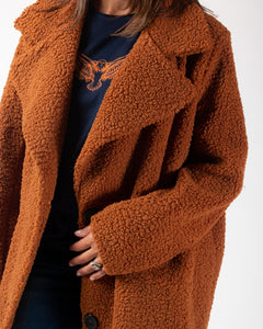 Teddy coat - Rust