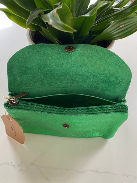 Emily purse - Metallic Green