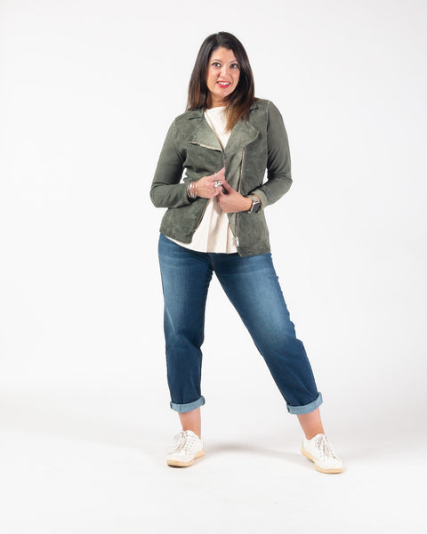 Biker Jacket - Olive