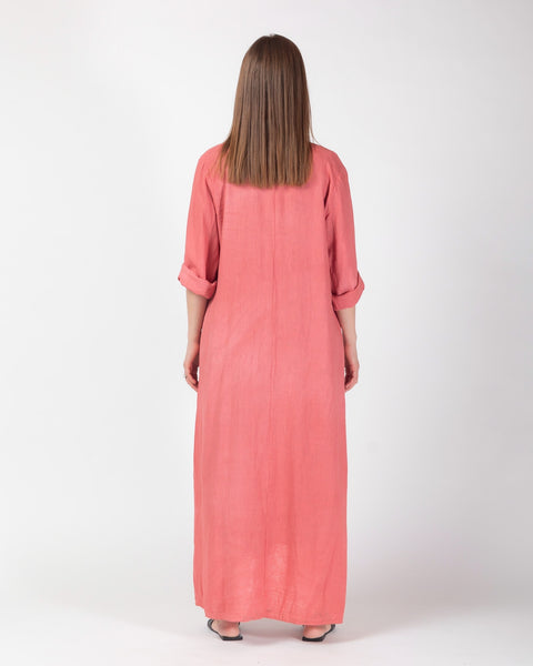 Kenna Linen  Kimono - Salmon