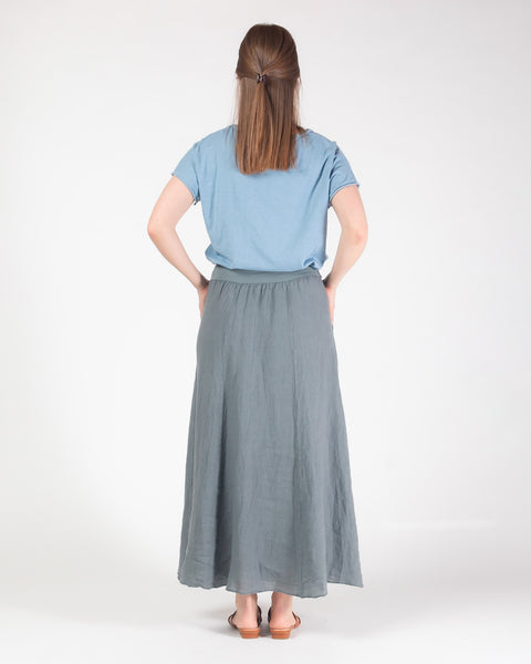 Lula Linen Skirt - Grey