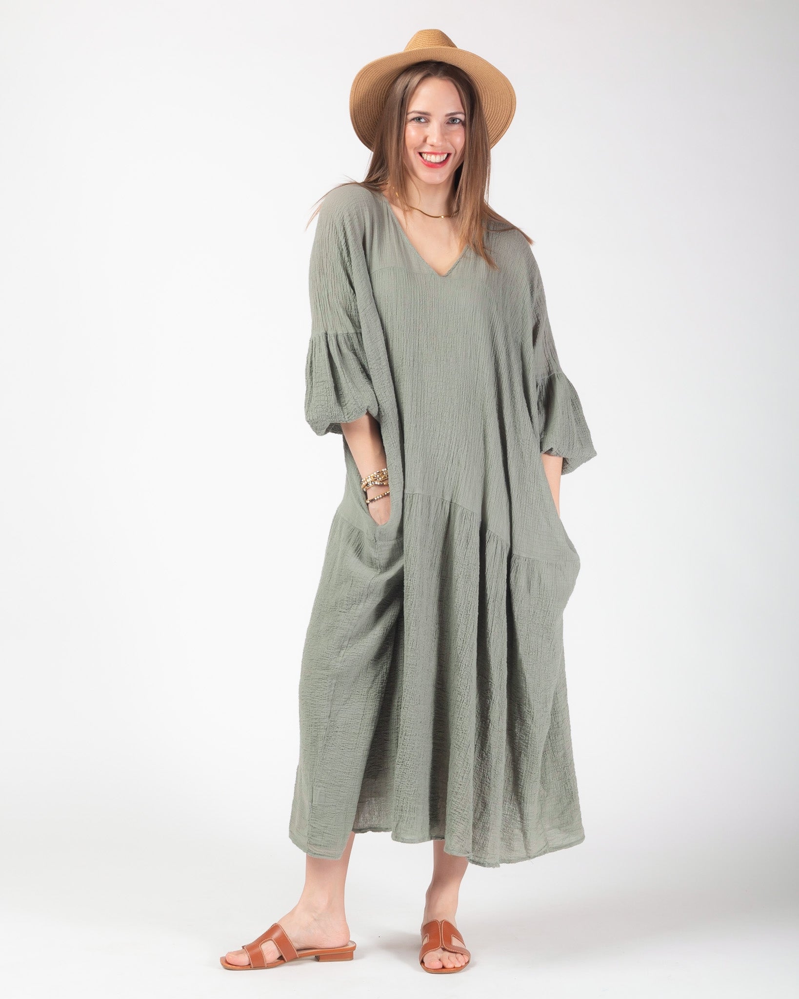Camille Dress - Olive