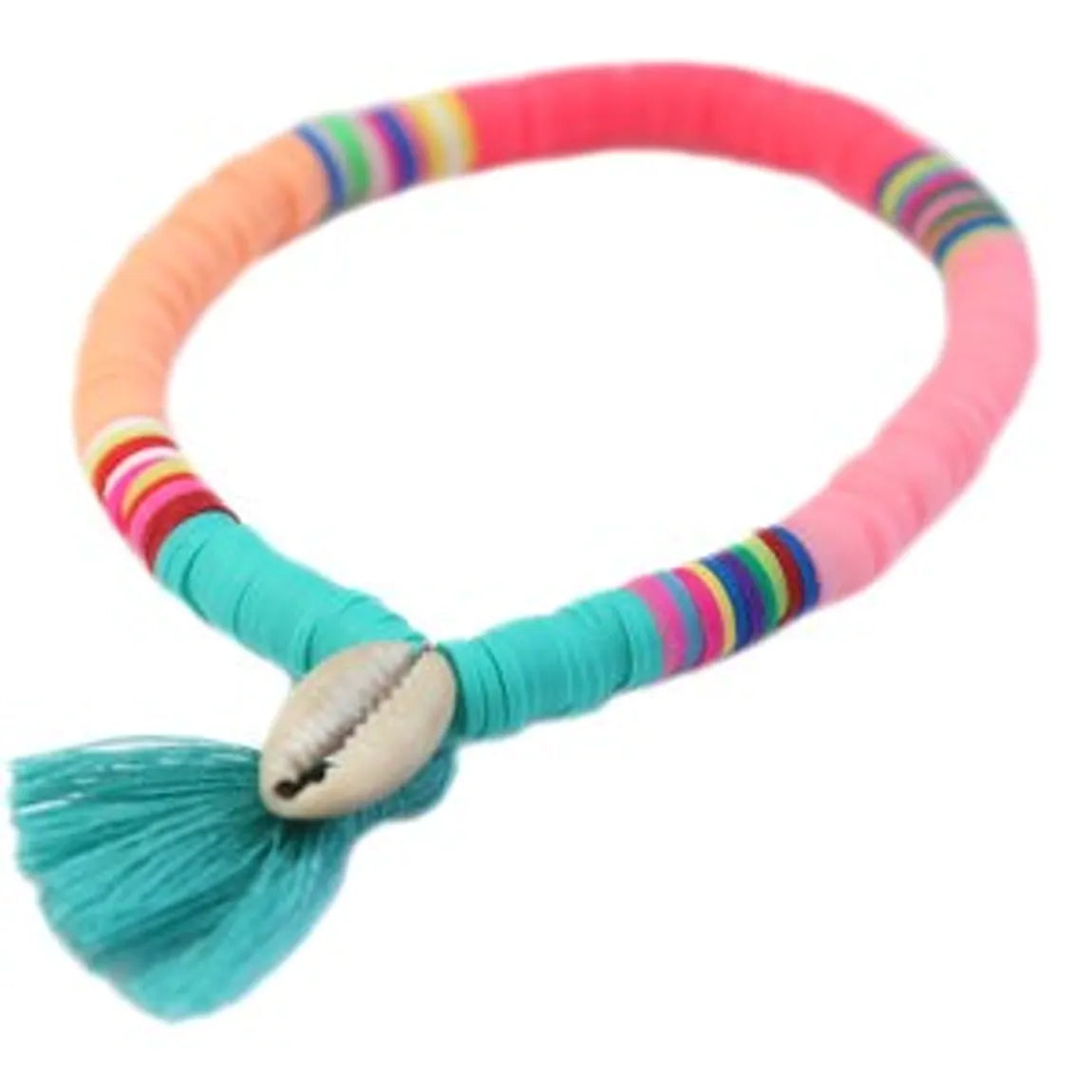 Ibiza Candy Bracelet - Turquoise Tassel Shell