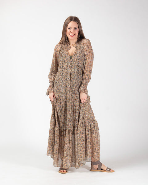 Kingsley dress - Olive / Mustard