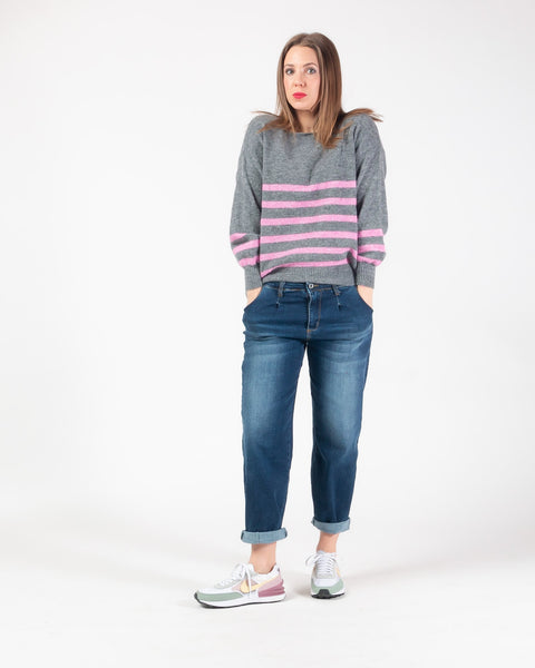 Bubblegum striped knit