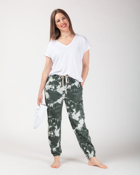 Tie dye Joggers - Olive