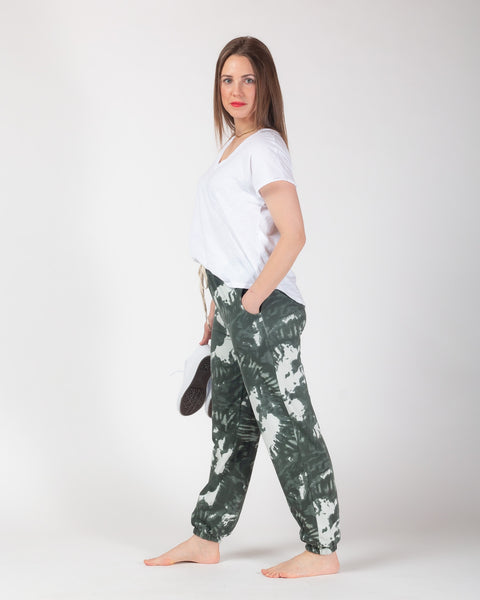 Tie dye Joggers - Olive