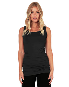 Piper Long Line Vest - Black